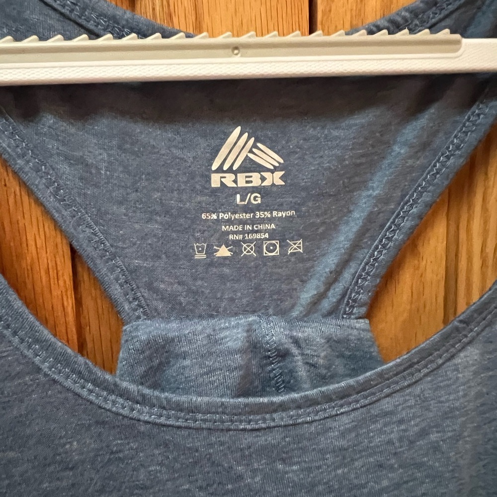 RBX Women's Blue Tank Top, EUC, Size L - Picture 4 of 5